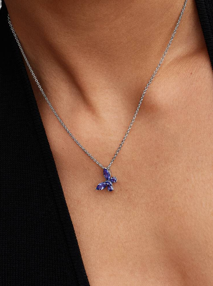 Pandora Collana Farfalla Luminosa Blu