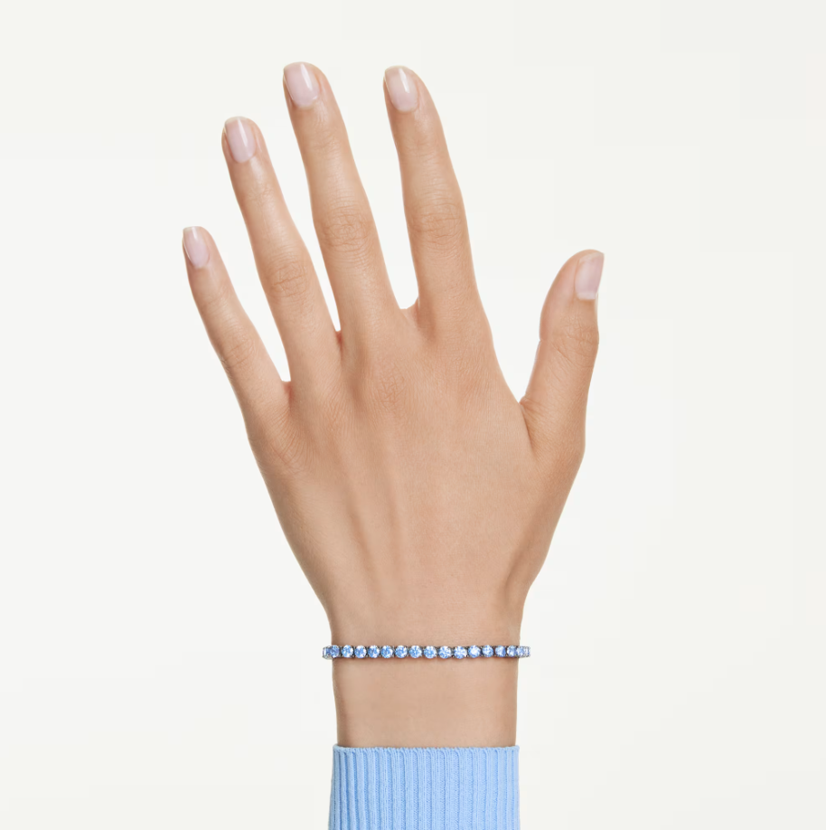 Swarovski 5743440 Matrix Tennisarmband, blau, Größe M SW004195