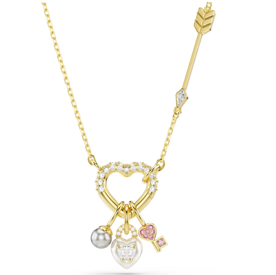 Swarovski 5737290 Pendente Idyllia Cuore chiave Rosa SW004122