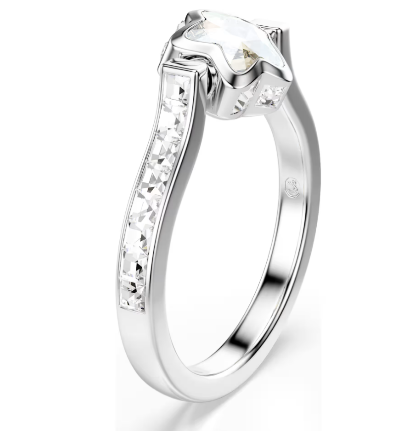 Swarovski 5754173 Anello Chroma Stella, Bianco Taglia 50 SW004394