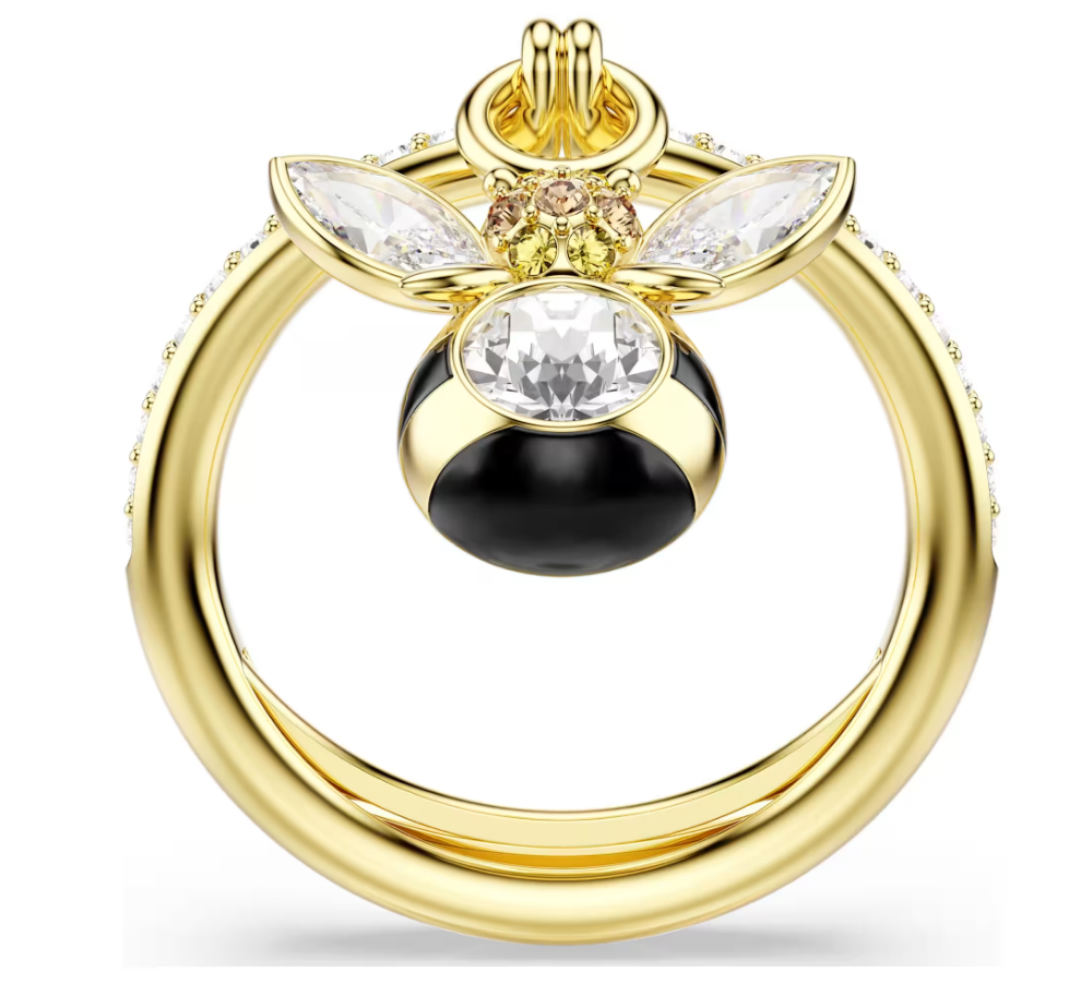 Swarovski 5748153 Ring mit Idyllia Bienenmotiv, mehrfarbig, Größe 55-60 SW004151