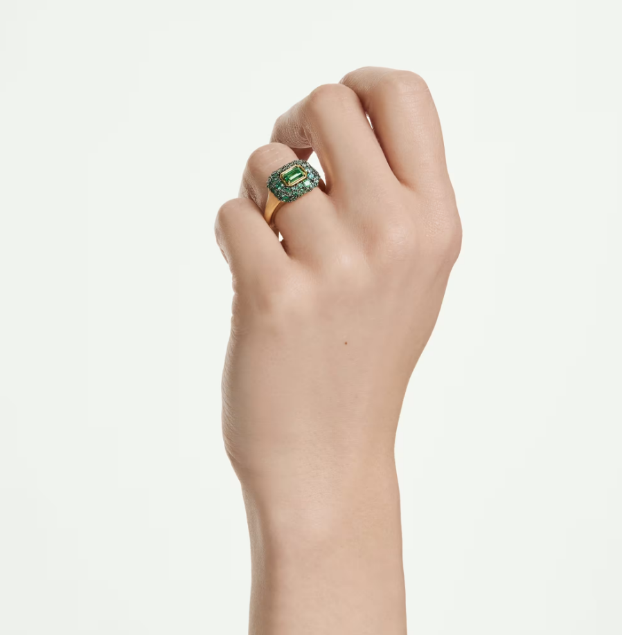 Swarovski 5759921 Anello cocktail Sublima Taglio ottagonale Verde Taglia 55-60 SW004563