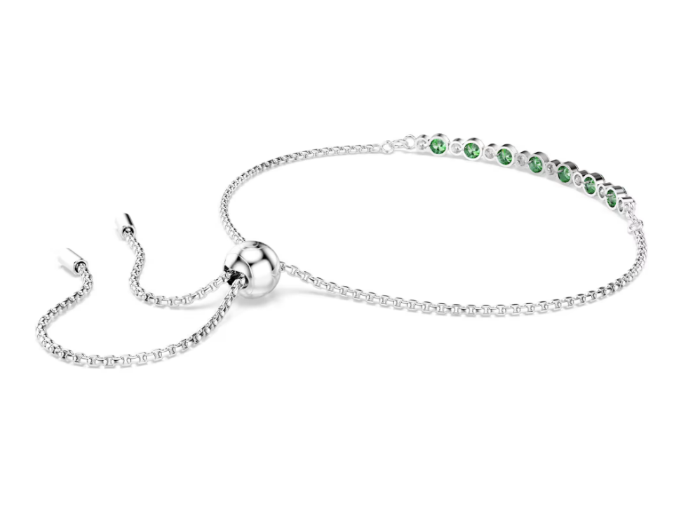 Swarovski 5758987 Braccialetto Matrix Taglio Round Verde SW004334