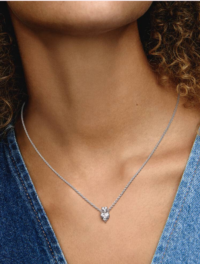 Pandora Collana Due Cuori