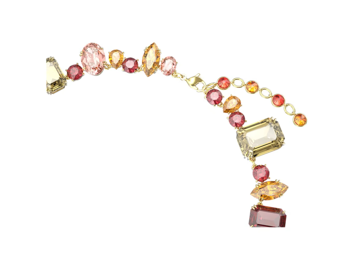 Swarovski 5649008 Collana Gema Taglio misto Multicolore Placcato Oro