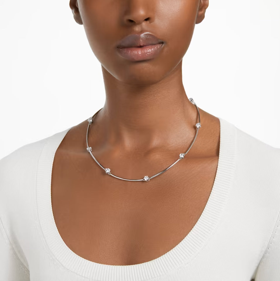 Swarovski 5638699 Constella Necklace Round cut White Rhodium plated