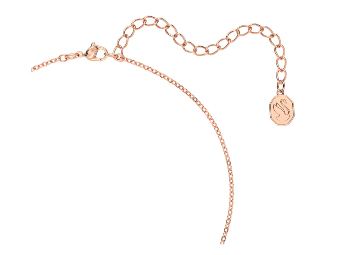 Swarovski 5614933 Millenia Necklace Octagonal Cut Pink Rose Gold Plated