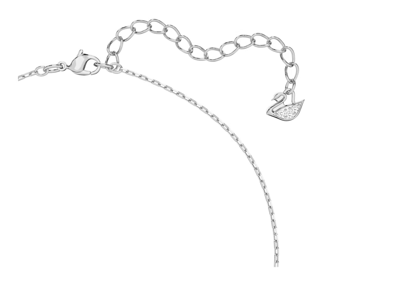 Swarovski 5599177 Pendente Millenia Taglio Ottagonale Bianco Placcato Rodio
