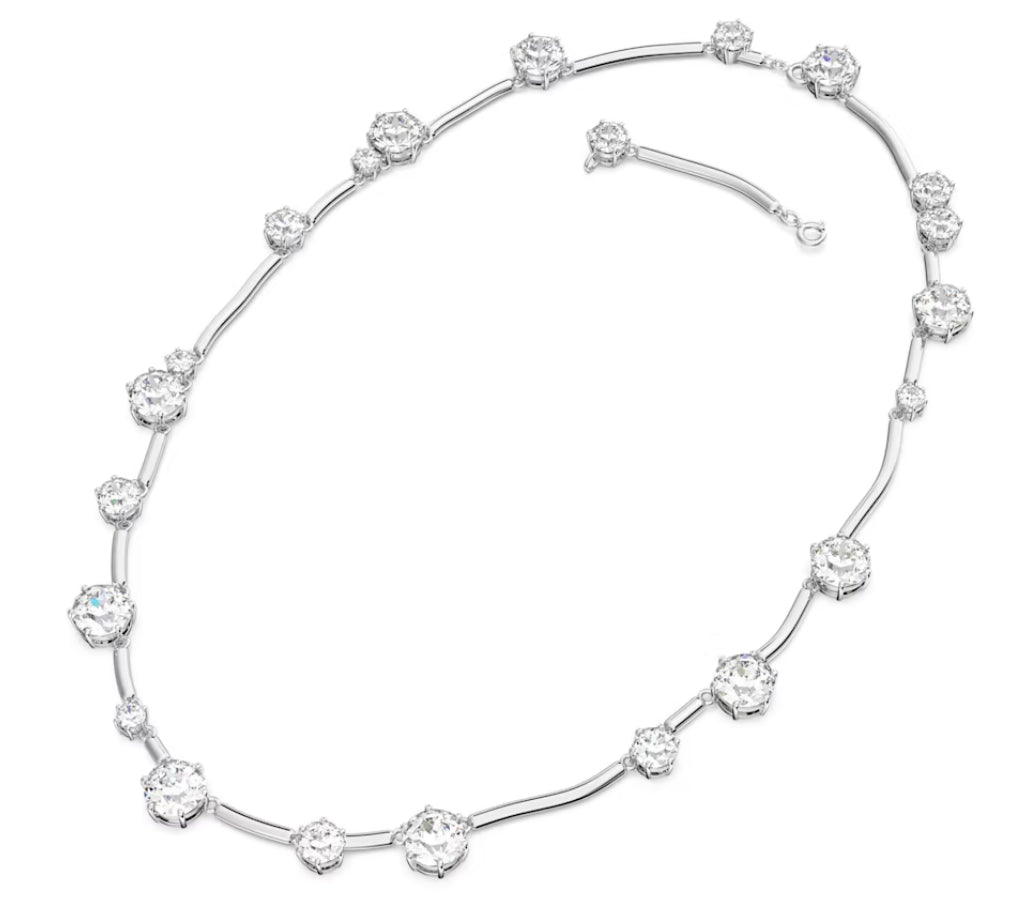 Swarovski 5638696 Constella Necklace Mixed rounded cuts White Plac. Rhodium
