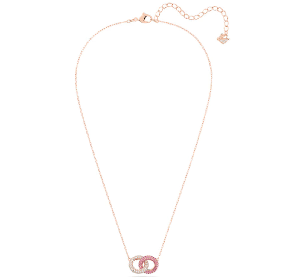 Swarovski 5642884 Cerchi intrecciati Rosa Placcato Oro Rosa