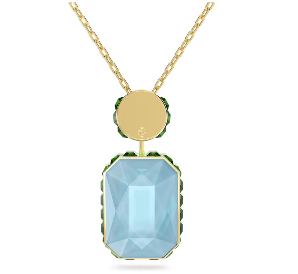 Swarovski 5640256 Collana Orbita Taglio ottagonale Multicolore Placcato Oro