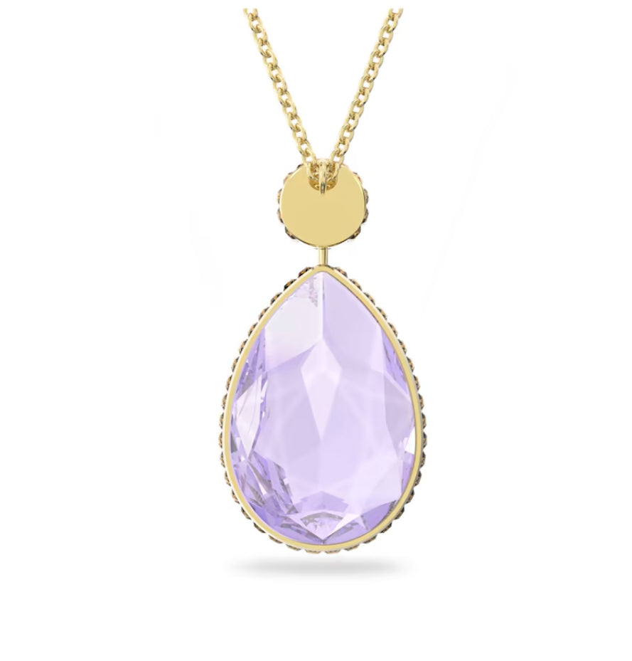 Swarovski 5600517 Collana Orbita Taglio Drop Multicolore Placcato Oro