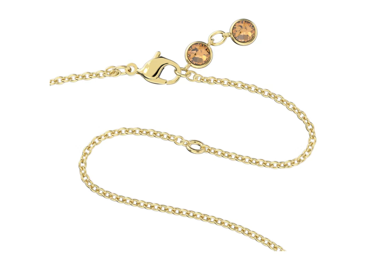 Swarovski 5600517 Collana Orbita Taglio Drop Multicolore Placcato Oro