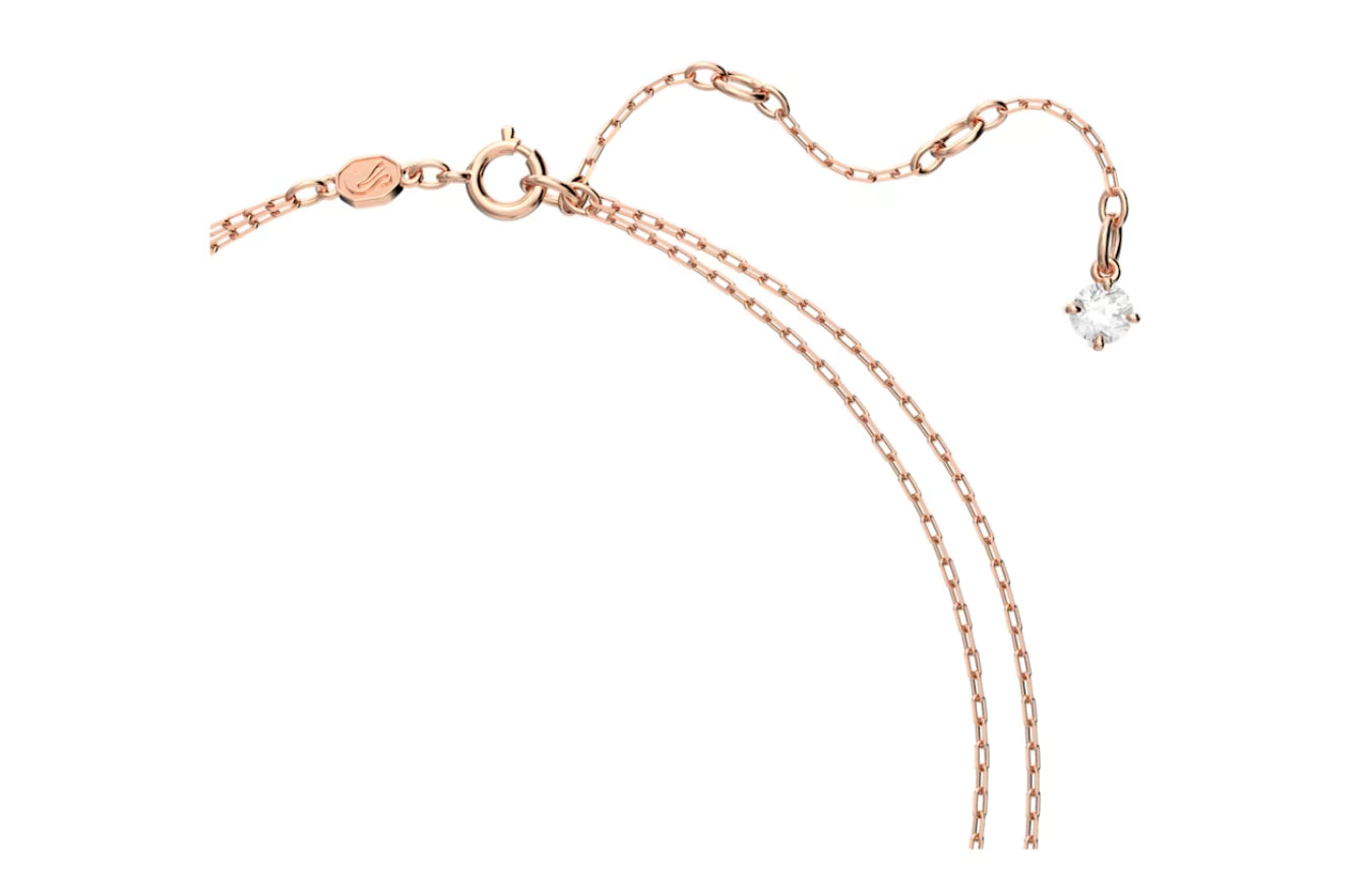Swarovski 5640558 Millenia fixed thread necklace Octagonal cut Purple Rose Gold