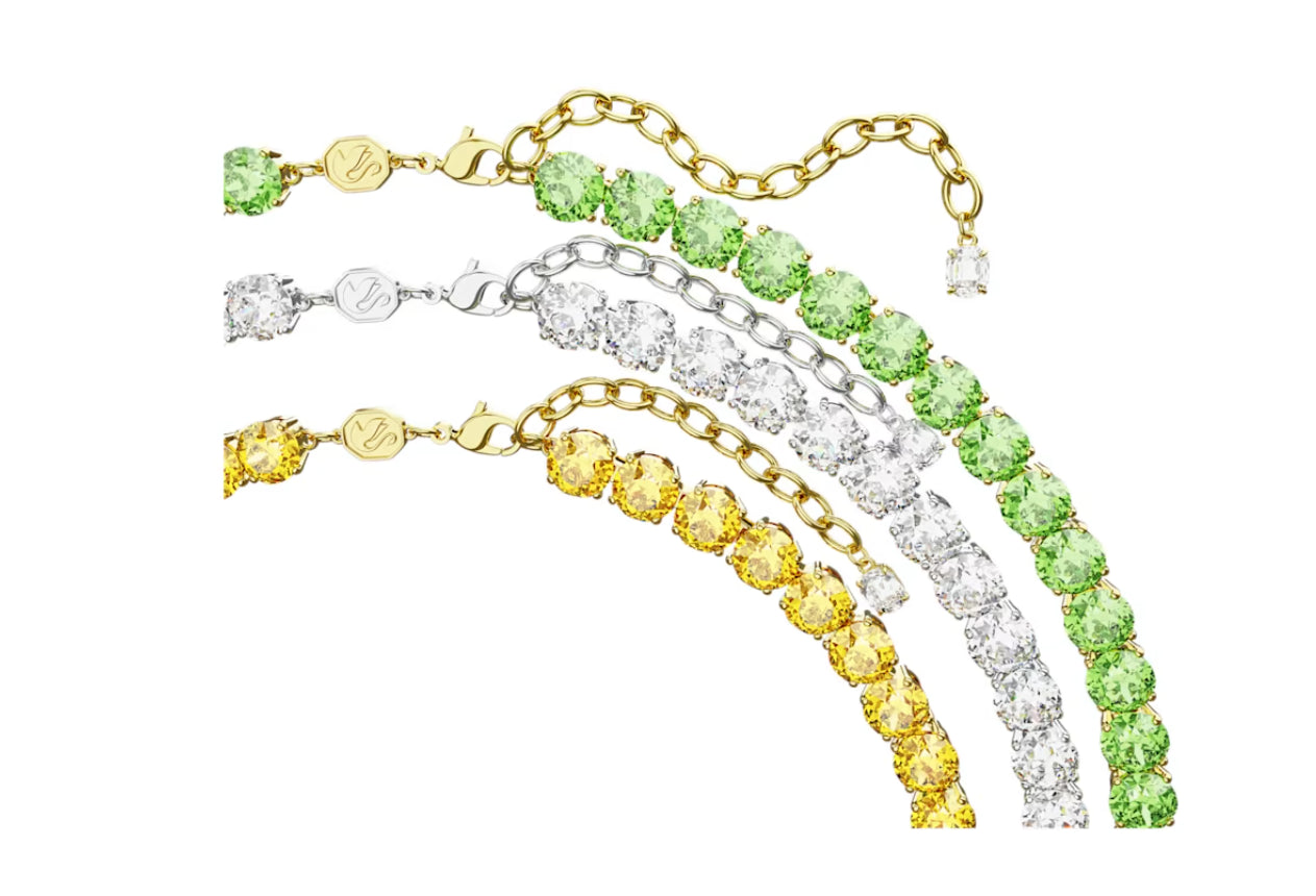 Swarovski 5647443 Collana Matrix Tennis Set 3 Taglio rotondo Multicolore Mix