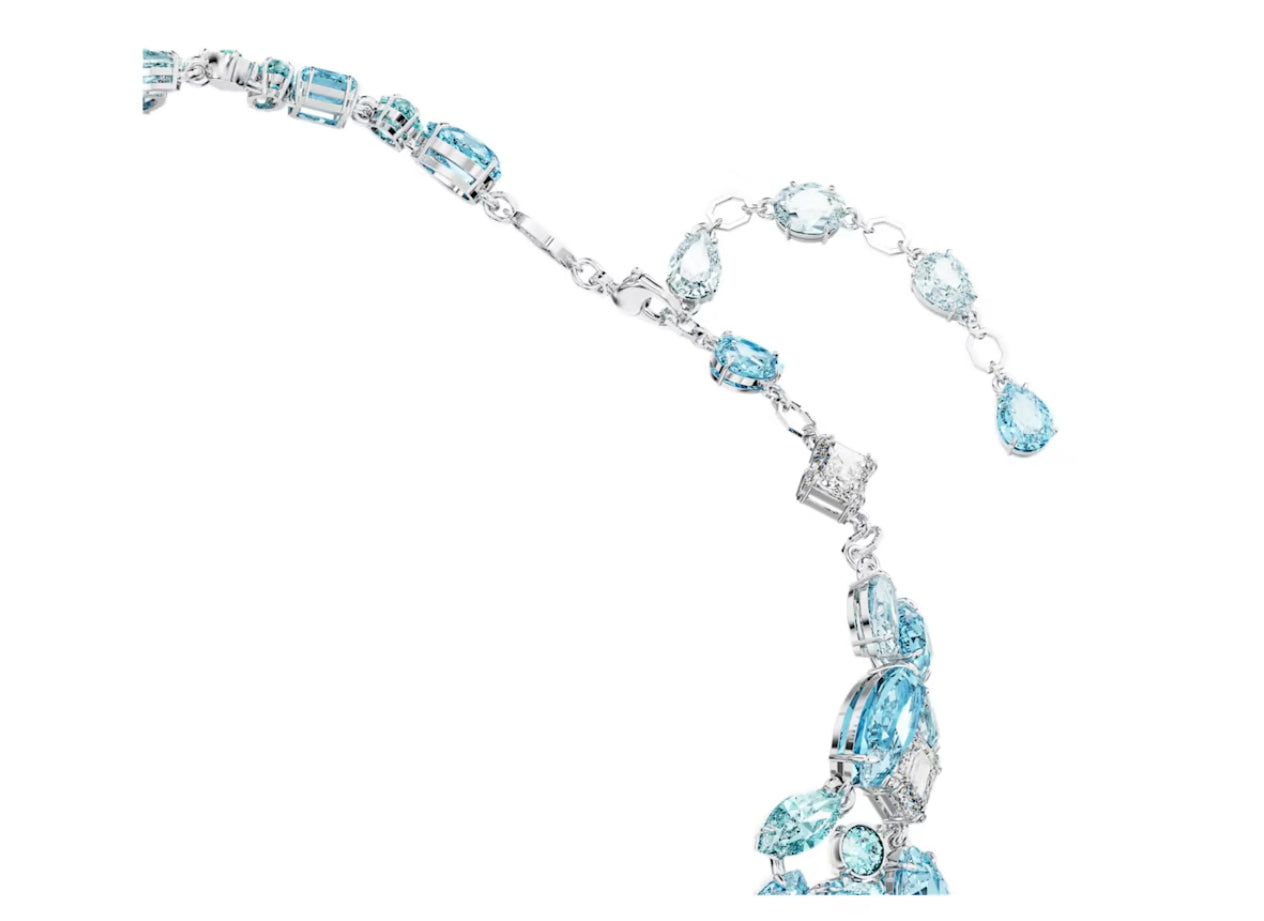 Swarovski 5672879 Collana Gema Taglio misto Blu Placcato Rodio