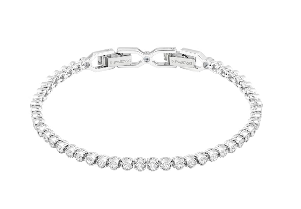 Swarovski 1808960 Emily Bracelet Round Cut White Rhodium Plated