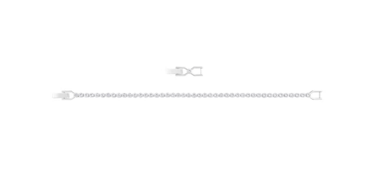 Swarovski 1808960 Emily Bracelet Round Cut White Rhodium Plated