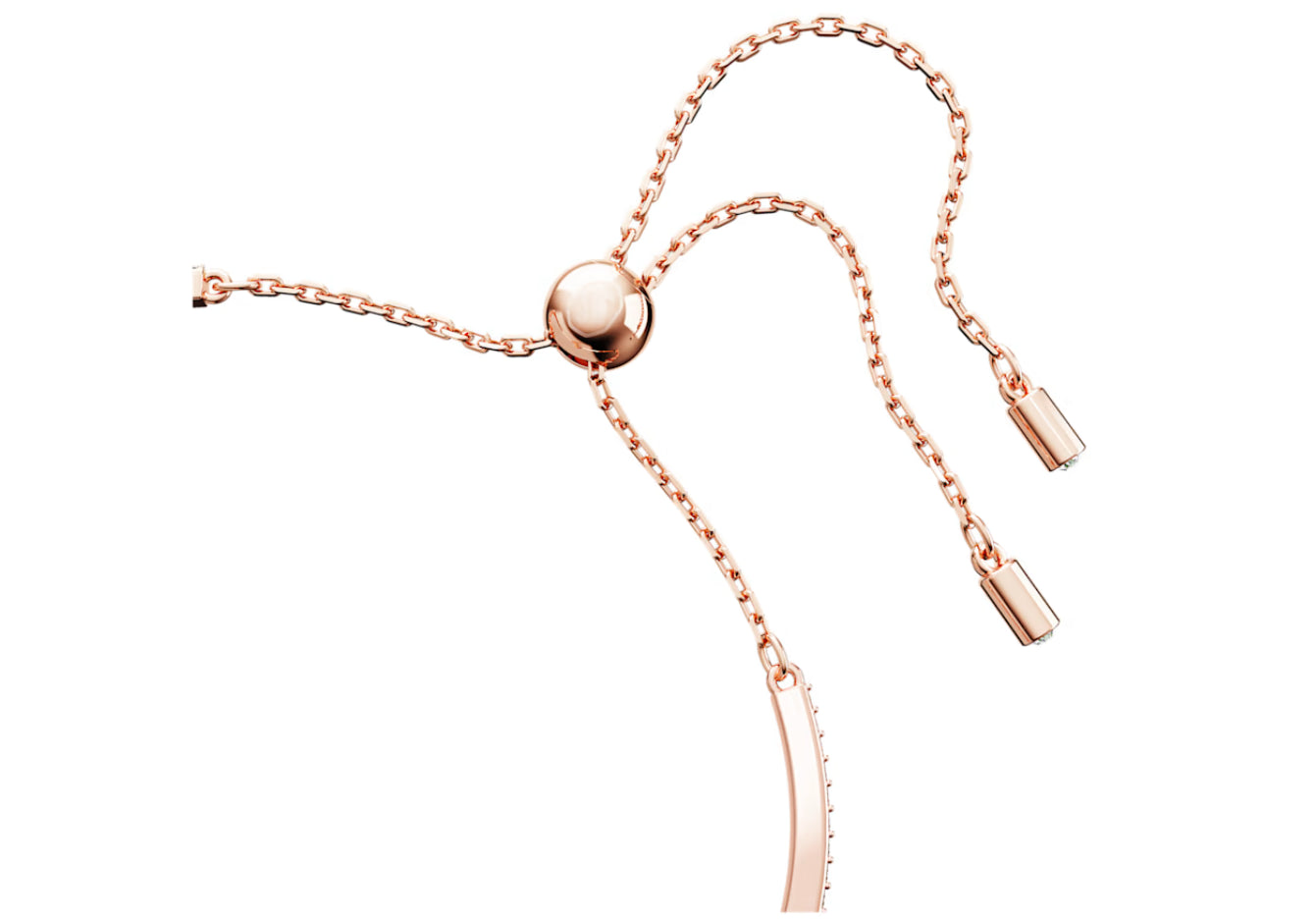 Swarovski 5650065 Iconic Swan Green Swan Rose Gold Plated Bangle