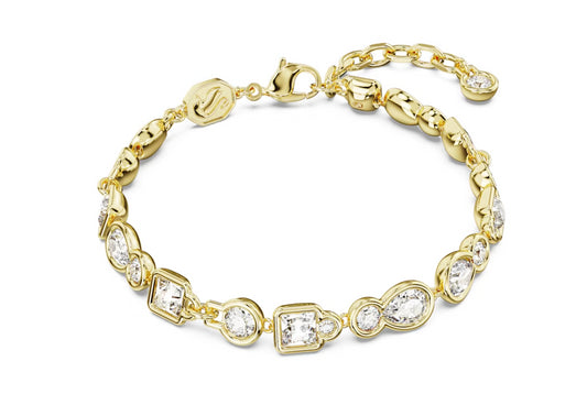 Swarovski 5667044 Dextera Bracelet Mixed Cut White Gold Plated