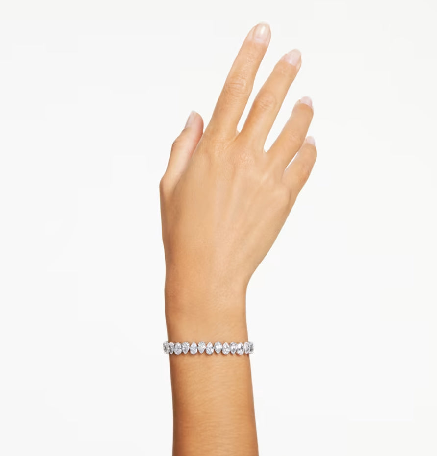 Swarovski 5598350 Millenia Pear Cut Bracelet White Rhodium Plated