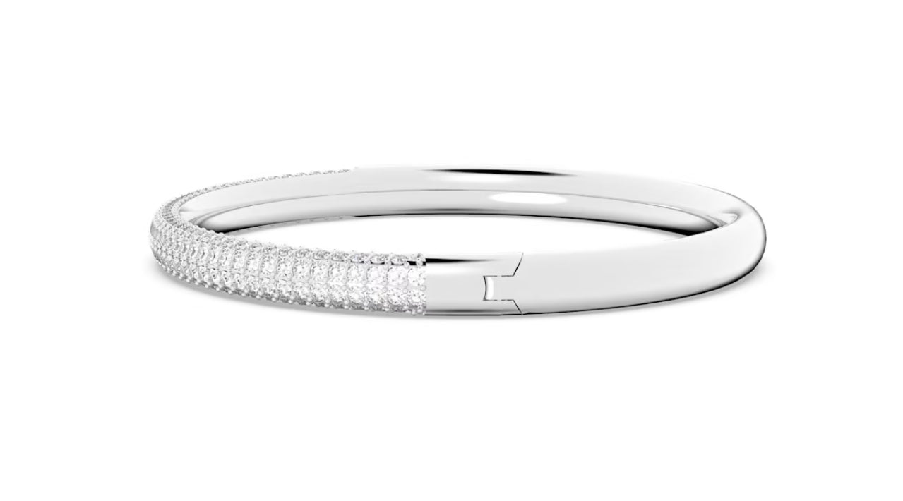 Swarovski 5184515 Stone White Stainless Steel Bangle