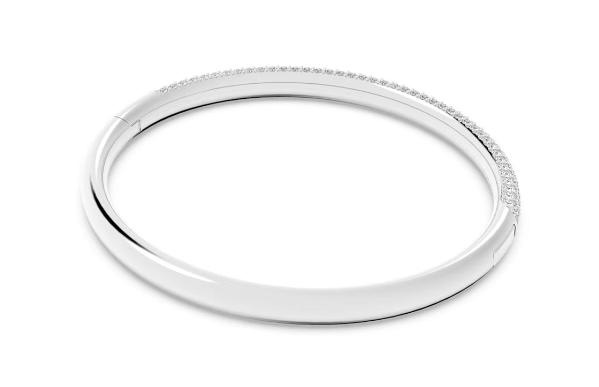 Swarovski 5184515 Stone White Stainless Steel Bangle