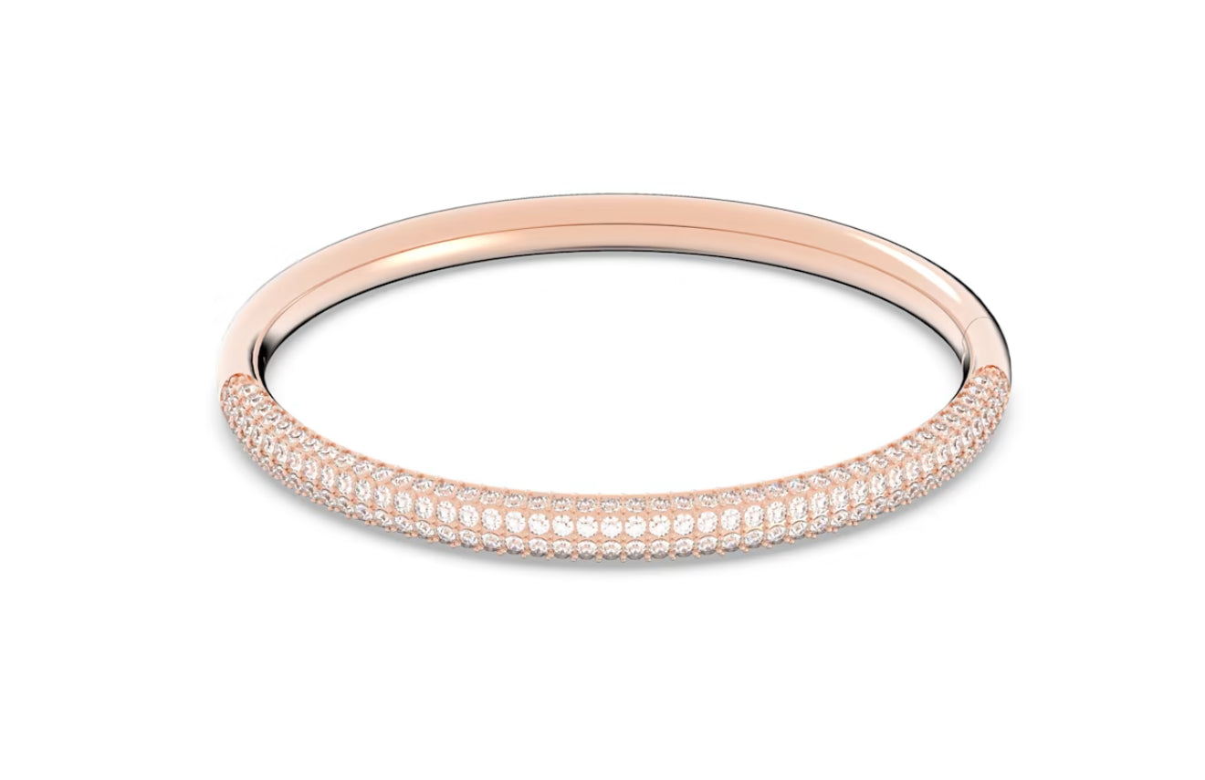 Swarovski 5032849 White Stone Bangle Rose gold tone finish
