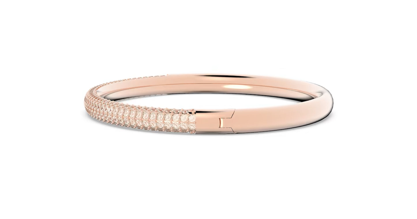 Swarovski 5032849 White Stone Bangle Rose gold tone finish