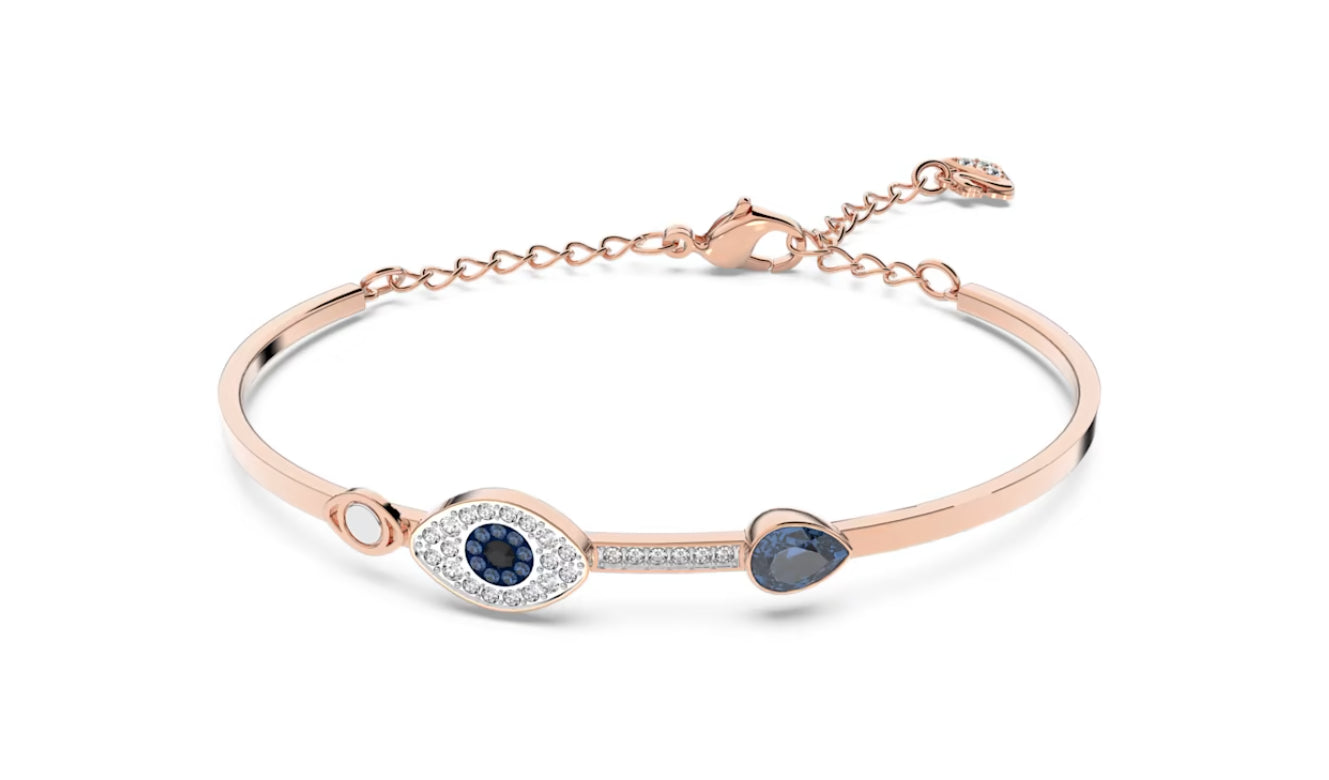 Swarovski 5171991 Symbolic Evil eye rigid bracelet Blue Mix of finishes