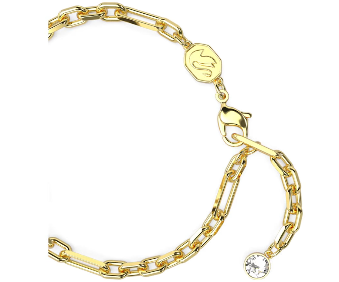 Swarovski 5665237 Sparkling Dance Armband grün vergoldet