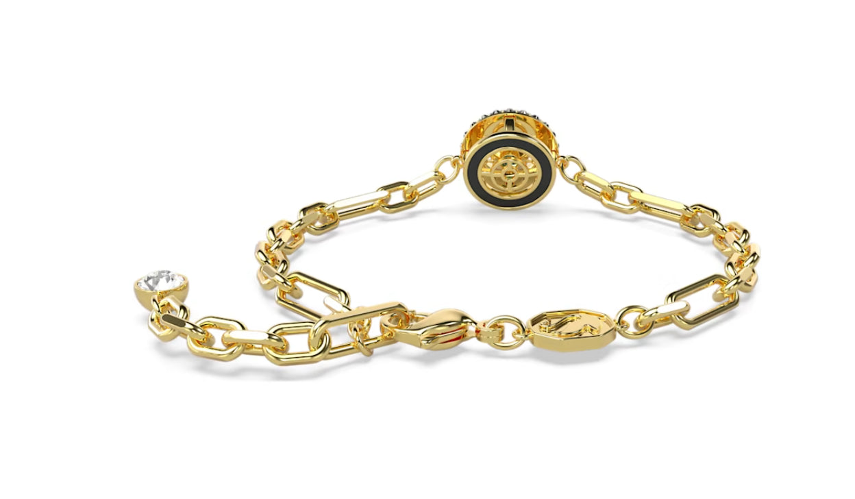 Swarovski 5665237 Sparkling Dance Armband grün vergoldet