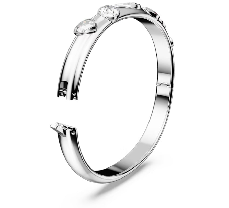 Swarovski 5671195 Dextera rigid bracelet Mixed cut White Rhodium Plated