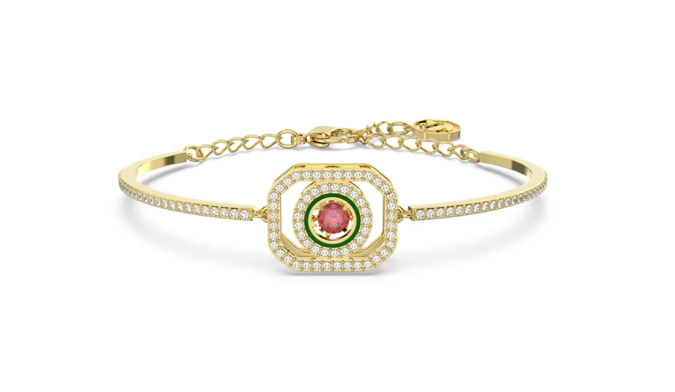 Swarovski 5647991 Alea Multicolor Gold Plated Bangle