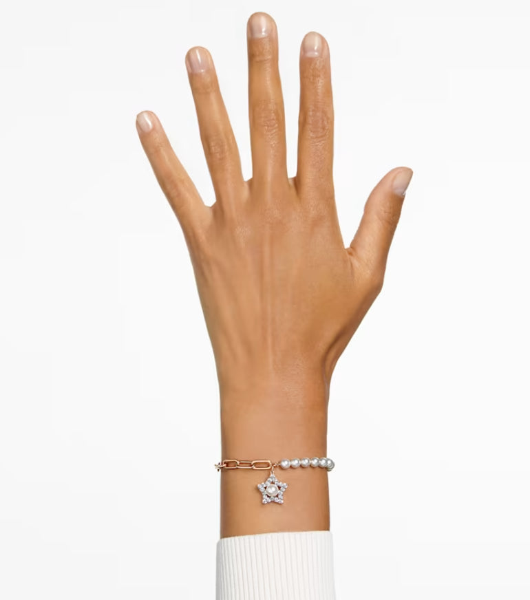 Swarovski 5645461 Pave Star Armband weiß rosévergoldet