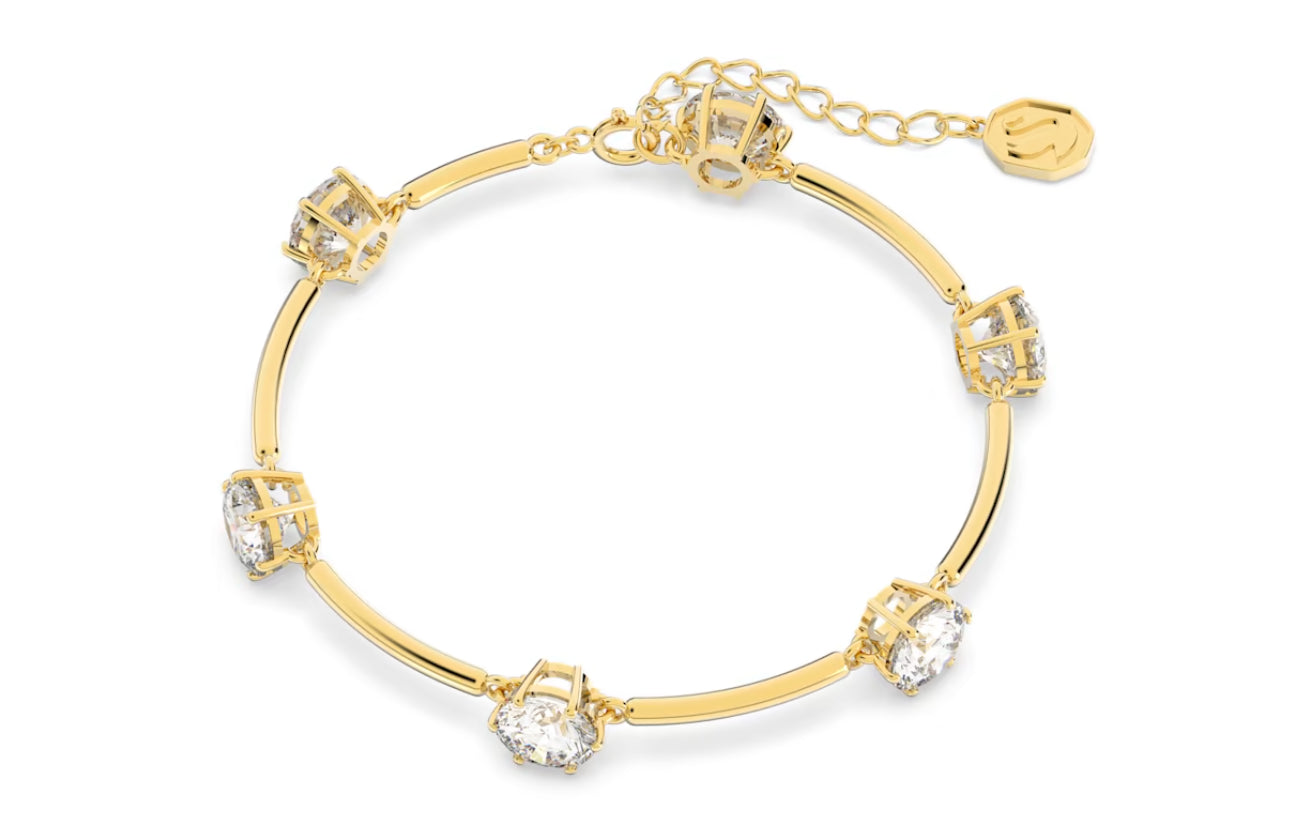Swarovski 5622719 Constella Armband Rundschliff weiß glänzend vergoldet