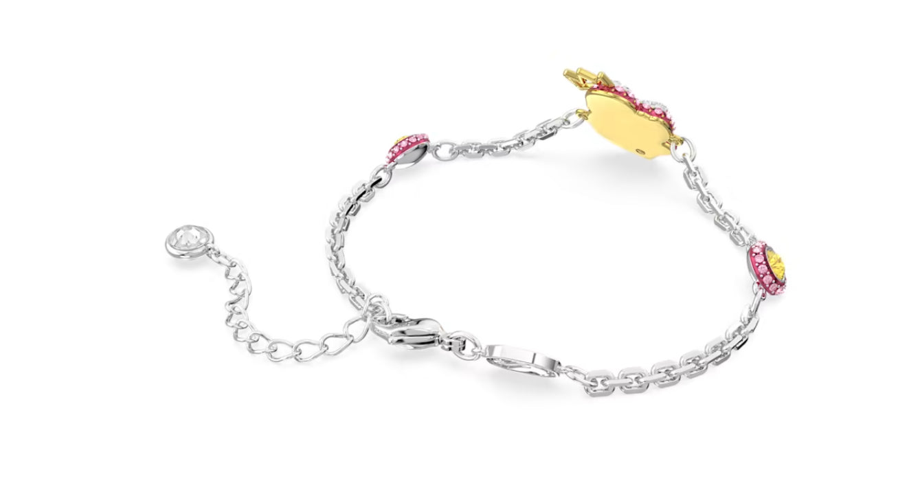Swarovski 5650188 Pop Swan Pink Rhodiniertes Armband