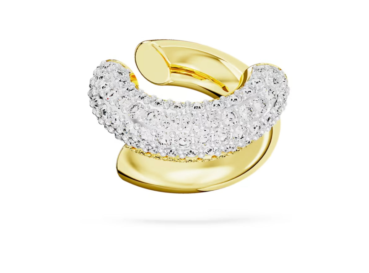 Swarovski 5668808 weiß vergoldeter Dextera-Ohr-Manschetten-Ohrring