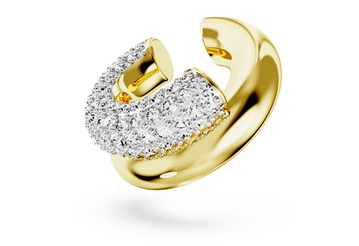 Swarovski 5668808 weiß vergoldeter Dextera-Ohr-Manschetten-Ohrring