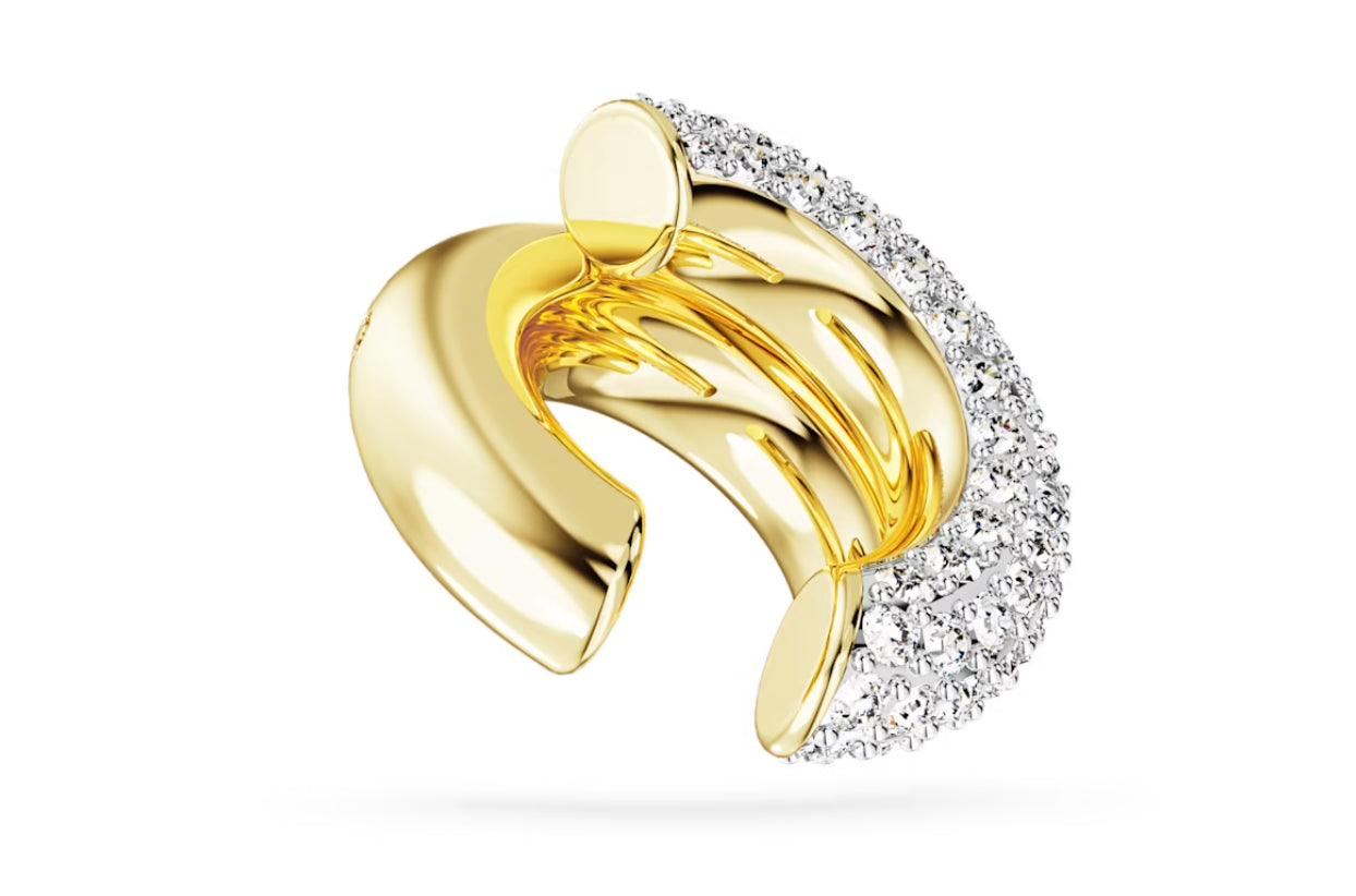 Swarovski 5668808 weiß vergoldeter Dextera-Ohr-Manschetten-Ohrring
