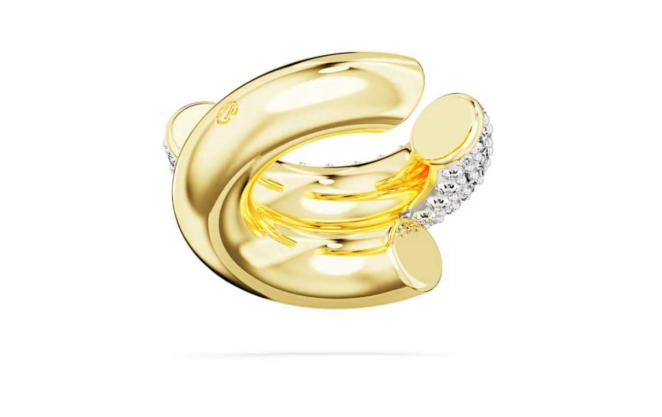 Swarovski 5668808 weiß vergoldeter Dextera-Ohr-Manschetten-Ohrring