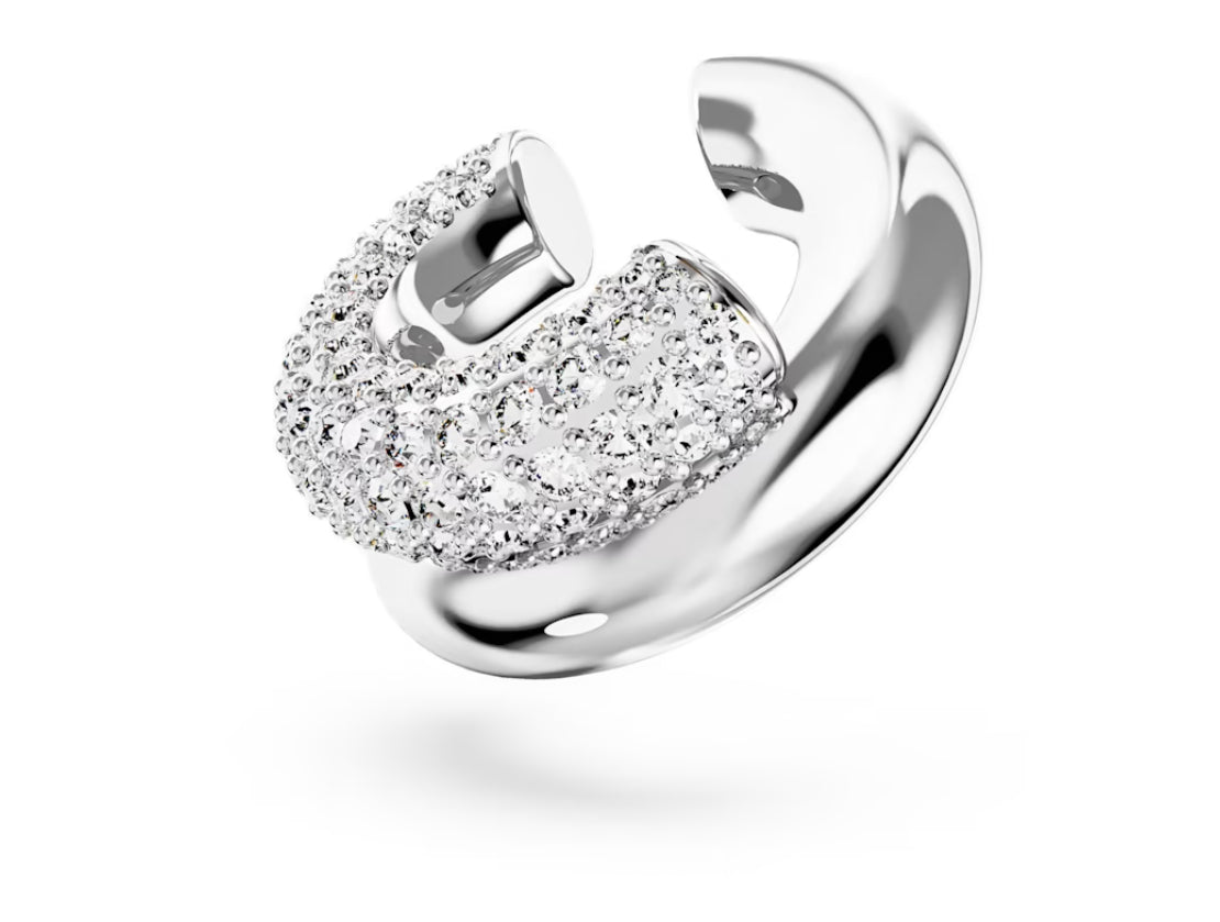 Swarovski 5676536 White Rhodium Plated Dextera ear cuff earring