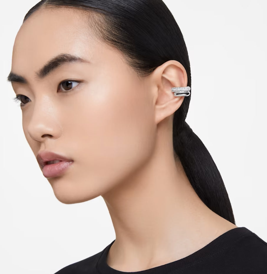 Swarovski 5676536 White Rhodium Plated Dextera ear cuff earring