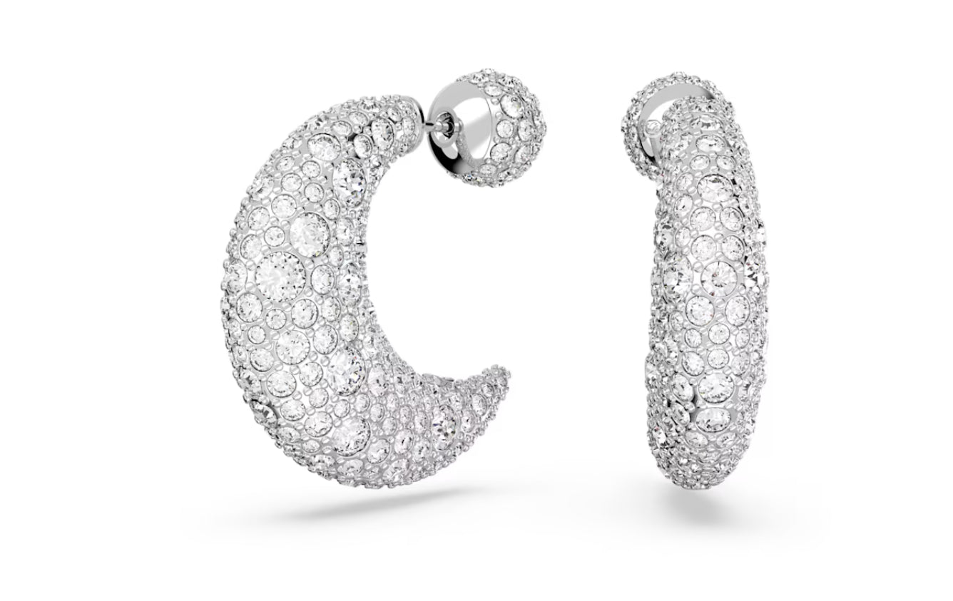 Swarovski 5666179 weiß rhodinierte Luna Luna Anhänger-Ohrringe
