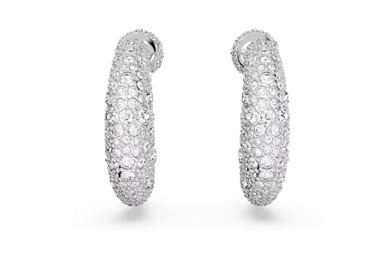 Swarovski 5666179 weiß rhodinierte Luna Luna Anhänger-Ohrringe