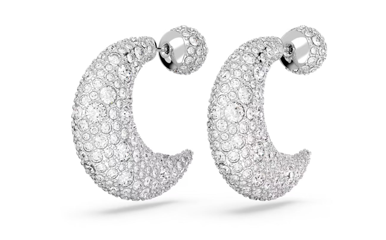 Swarovski 5666179 weiß rhodinierte Luna Luna Anhänger-Ohrringe