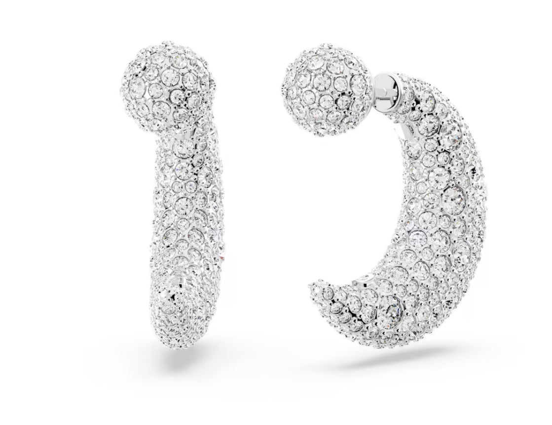 Swarovski 5666179 weiß rhodinierte Luna Luna Anhänger-Ohrringe