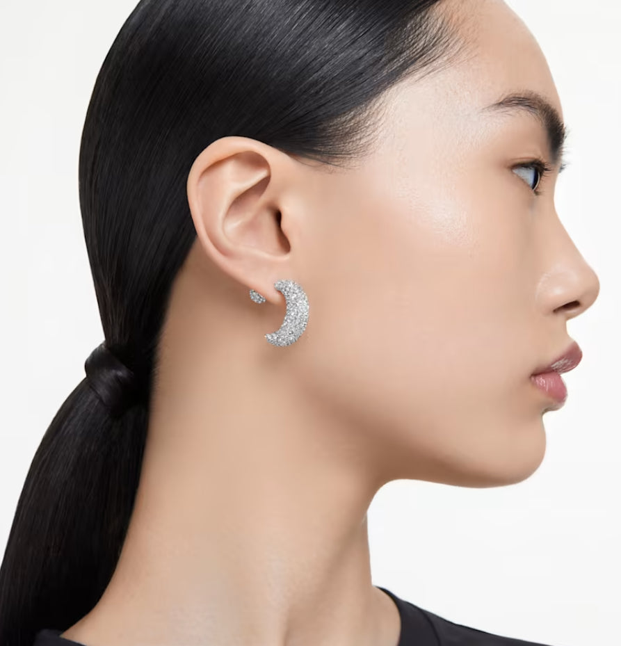Swarovski 5666179 weiß rhodinierte Luna Luna Anhänger-Ohrringe