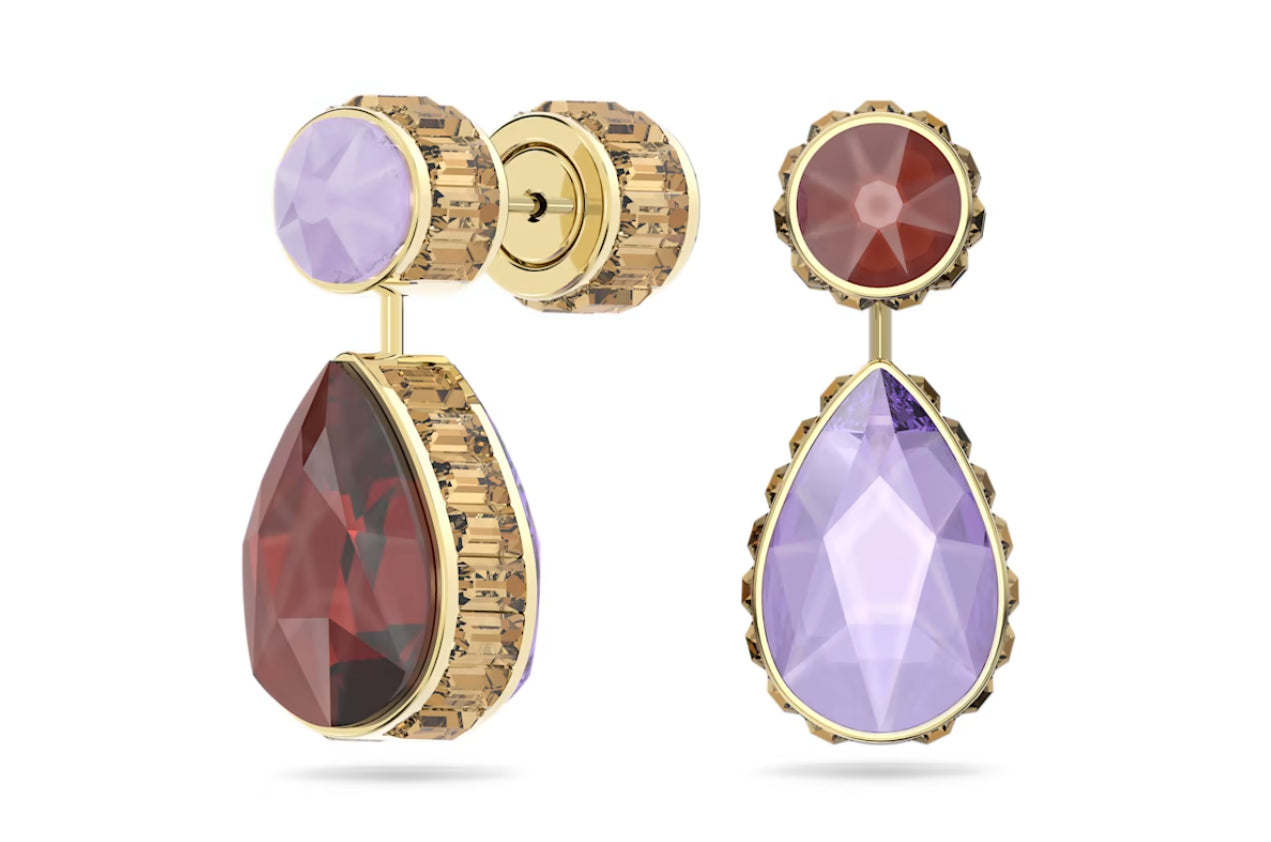 Swarovski 5600523 Orecchini pendenti Orbita Design asim. Taglio Drop Multicolore