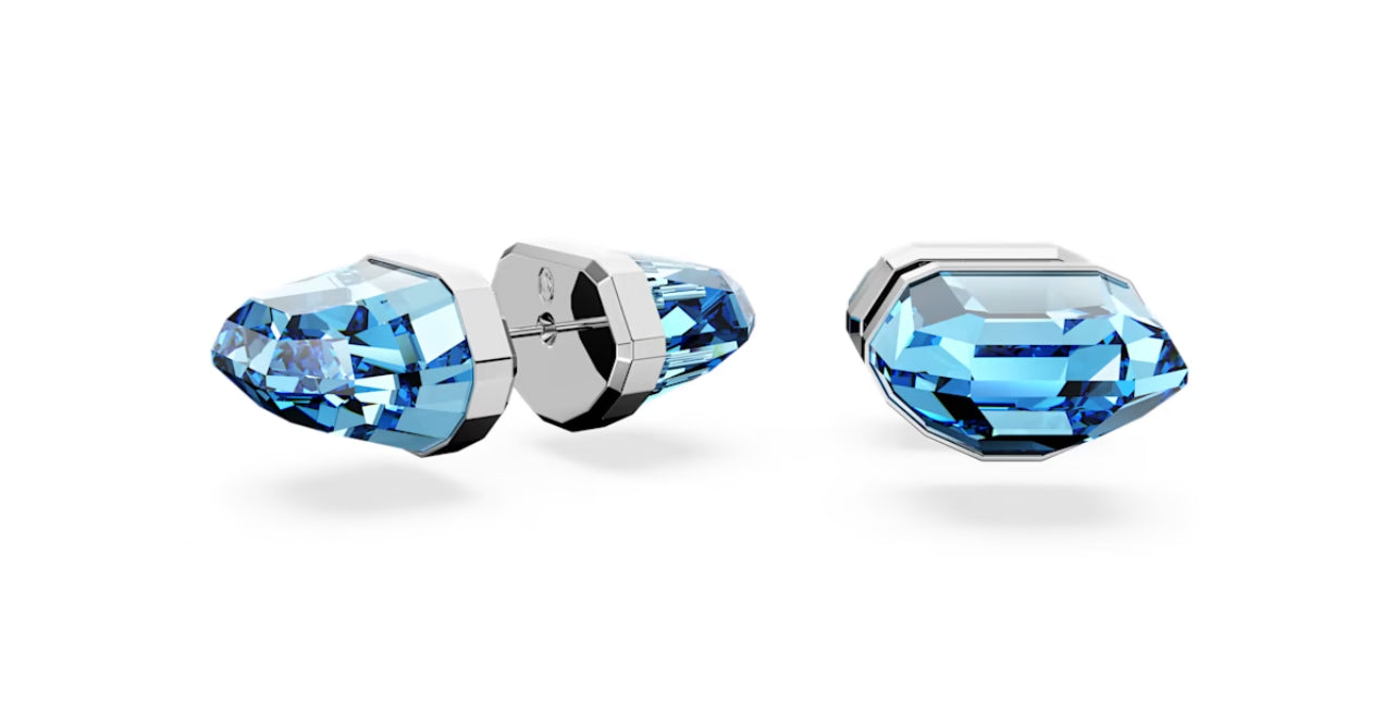 Swarovski 5626606 Lucent Blue Rhodinierte Ohrstecker